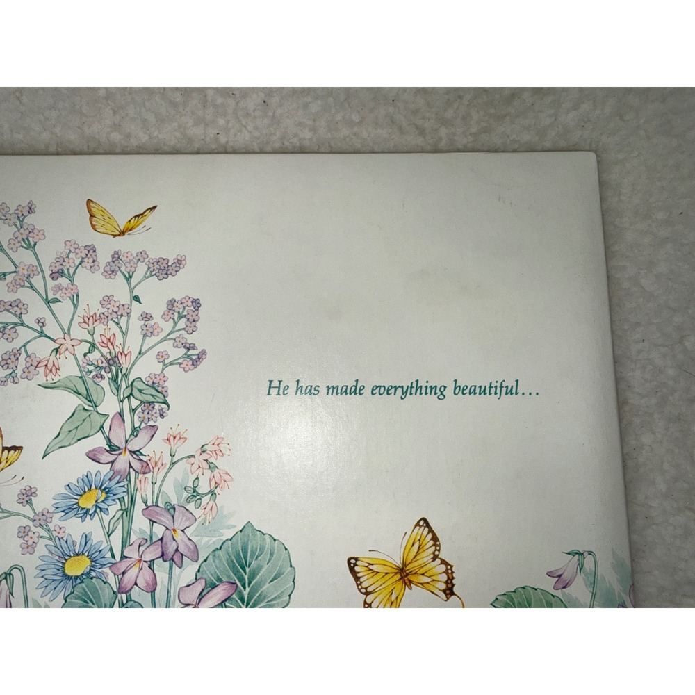 Vintage CR Gibson Photo Album Floral Butterfly Magnetic Pages - Picture 5 of 8